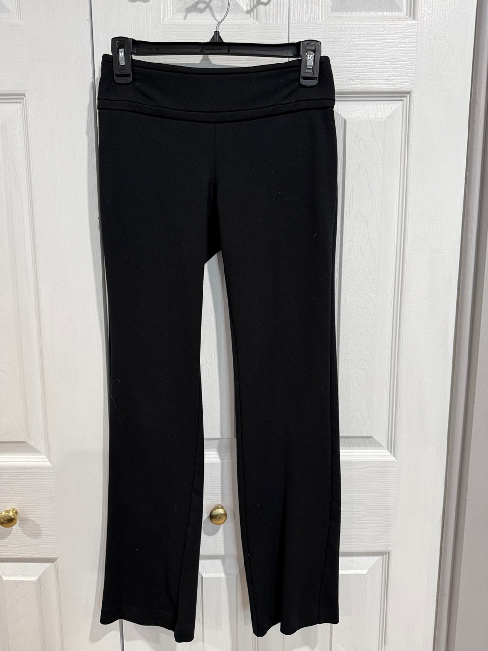 New York & Company Black Boot-Cut Stretch Ponte Pants